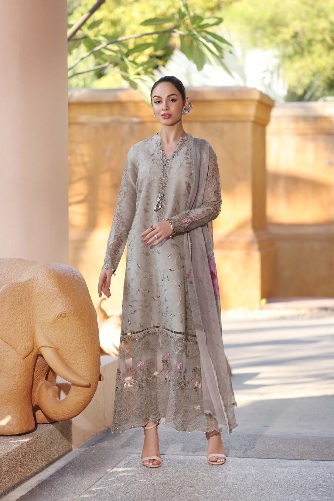 Noor by Saadia Asad | Eid Luxury Laserkari 25 | D1-B - Rang-e-Khaas