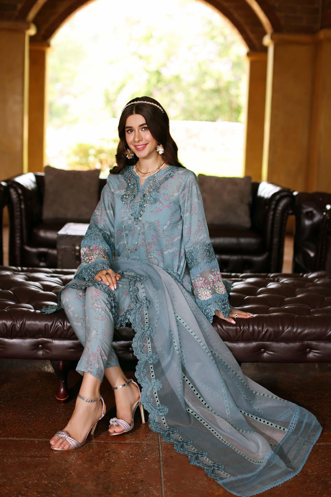 Noor by Saadia Asad | Eid Luxe Printkari 24 | D2 - Rang-e-Khaas