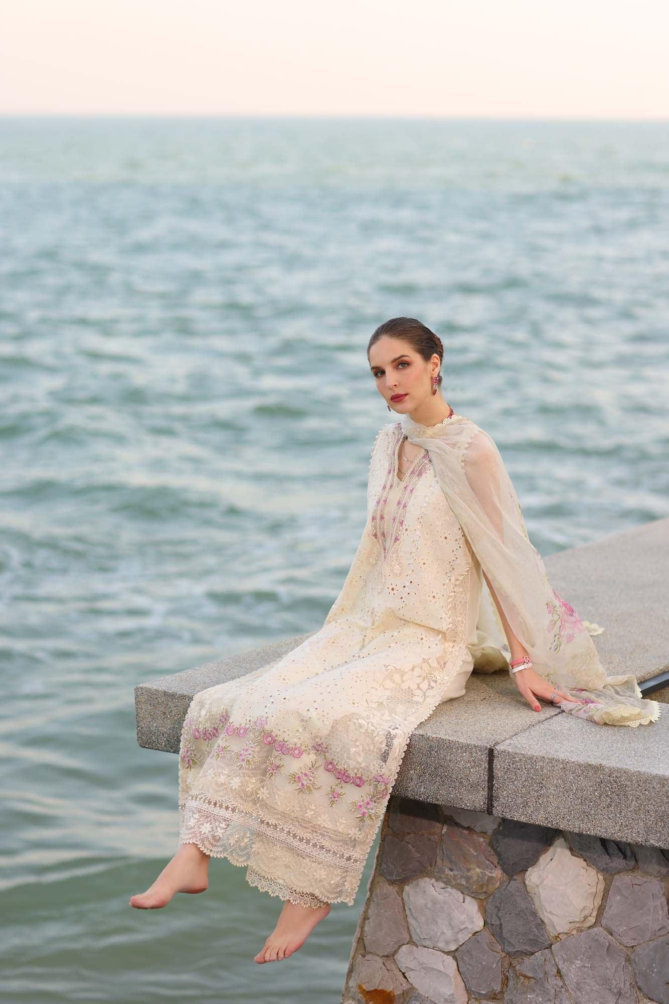 Noor by Saadia Asad | Eid Luxury Laserkari 25 | D3-A - Rang-e-Khaas