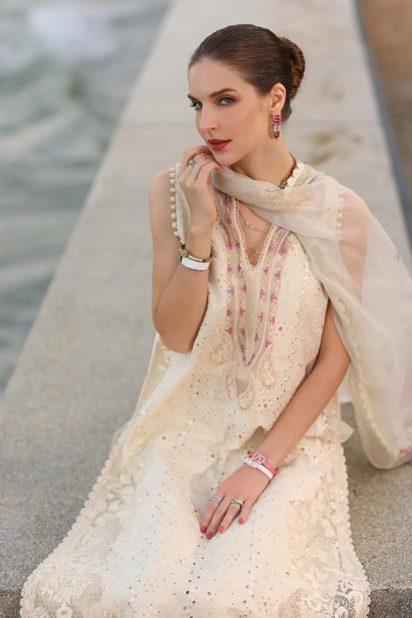 Noor by Saadia Asad | Eid Luxury Laserkari 25 | D3-A - Rang-e-Khaas