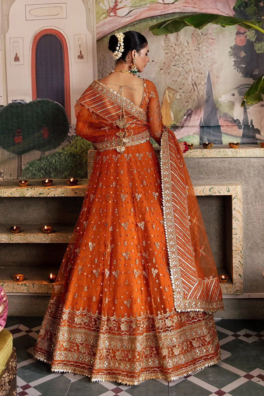 Afrozeh Shehnai Wedding Formal 3Pc Suit AFS-23-V1-01 Dilaab - Rang-e-Khaas