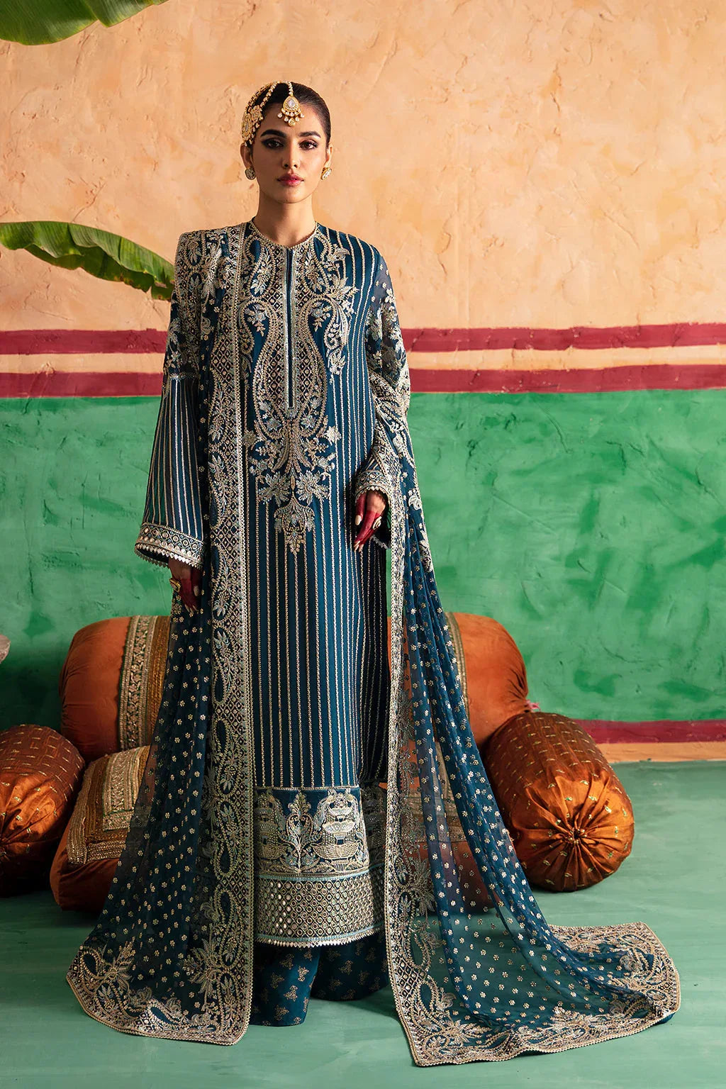 Afrozeh Shehnai Wedding Formal 3Pc Suit AFS-23-V1-05 Amal - Rang-e-Khaas