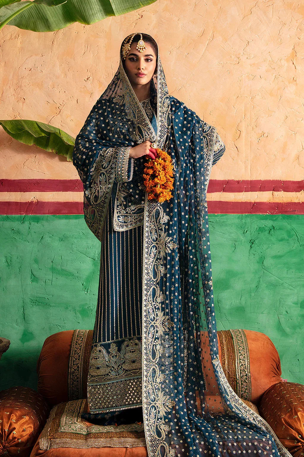 Afrozeh Shehnai Wedding Formal 3Pc Suit AFS-23-V1-05 Amal - Rang-e-Khaas