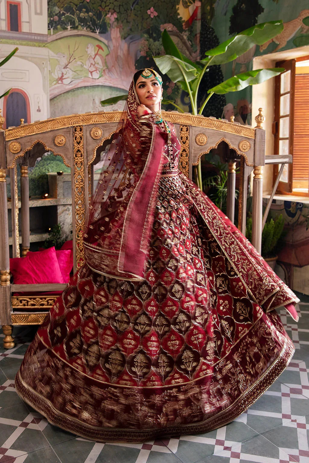Afrozeh Shehnai Wedding Formal 3Pc Suit AFS-23-V1-06 Tabeer - Rang-e-Khaas