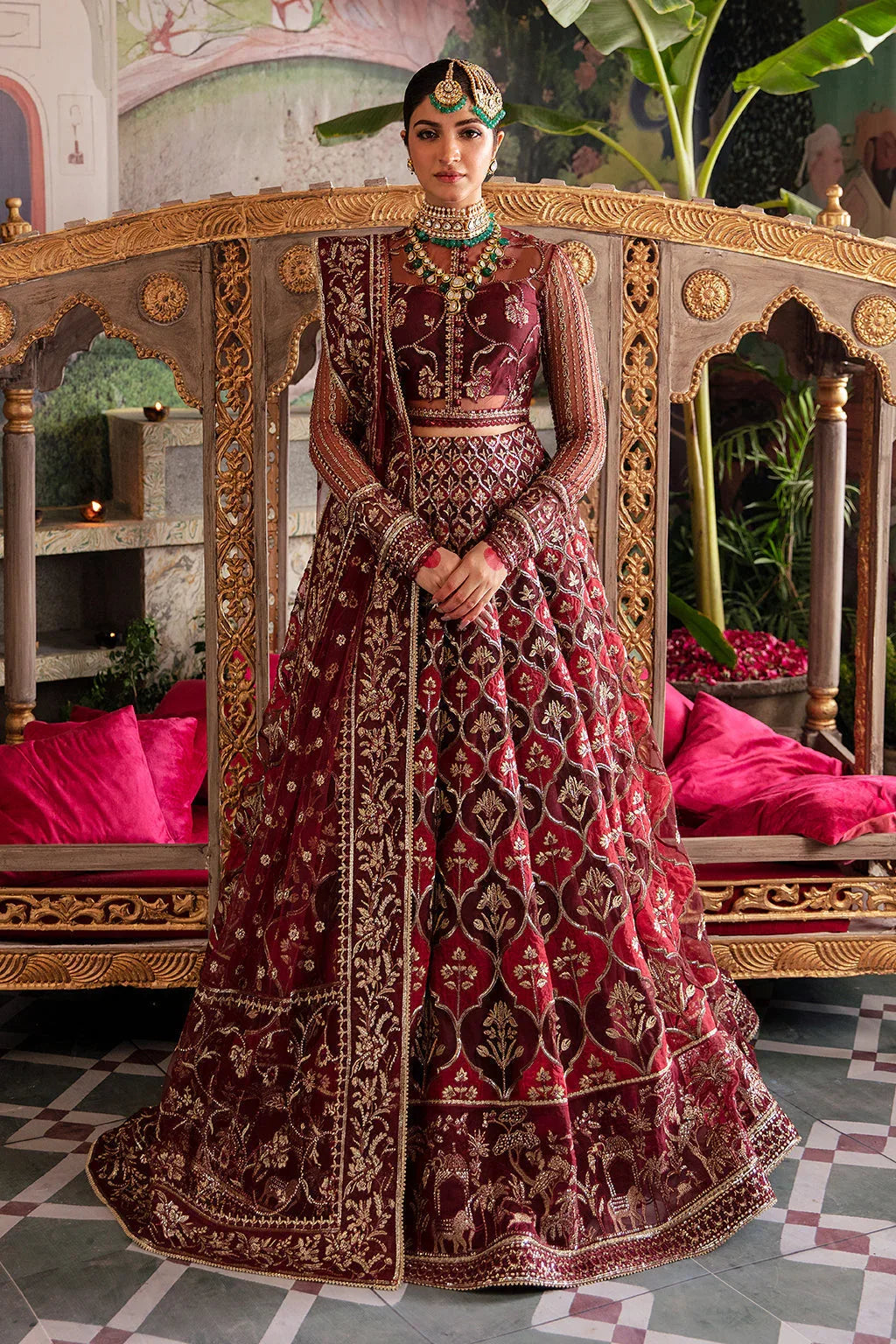 Afrozeh Shehnai Wedding Formal 3Pc Suit AFS-23-V1-06 Tabeer - Rang-e-Khaas