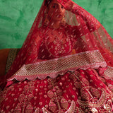 Afrozeh Shehnai Wedding Formal 3Pc Suit AFS-23-V1-07 Gulabposh