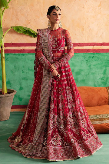 Afrozeh Shehnai Wedding Formal 3Pc Suit AFS-23-V1-07 Gulabposh - Rang-e-Khaas