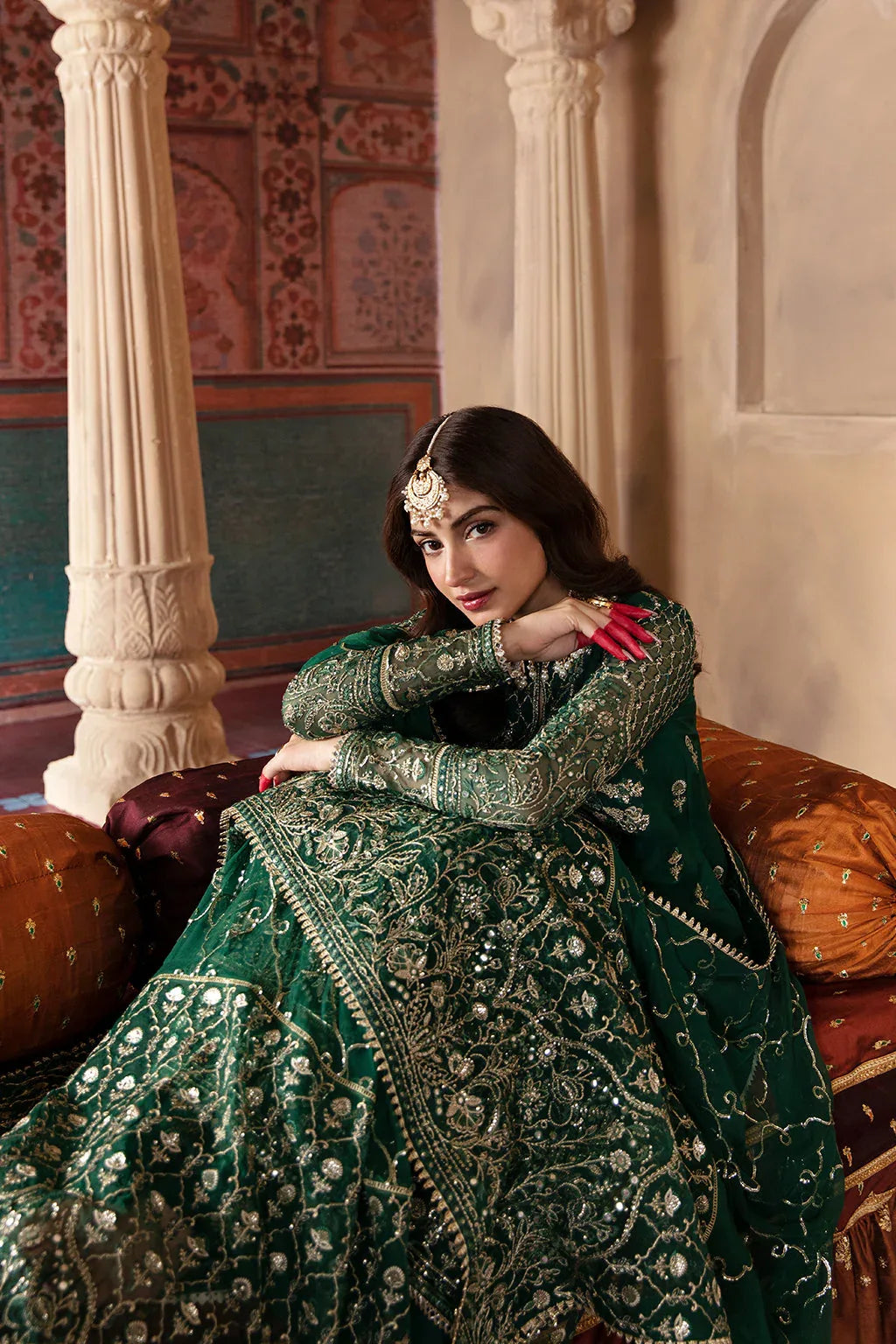 Afrozeh Shehnai Wedding Formal 3Pc Suit AFS-23-V1-09 Dilsaz - Rang-e-Khaas