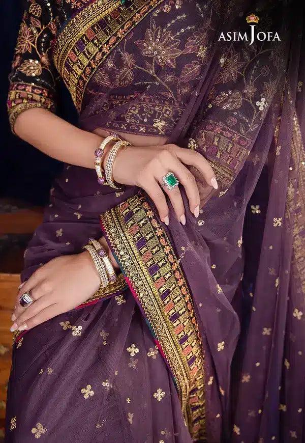 Asim Jofa | Bekhudi Luxury Chiffon 23 | AJBK-08 - Rang-e-Khaas