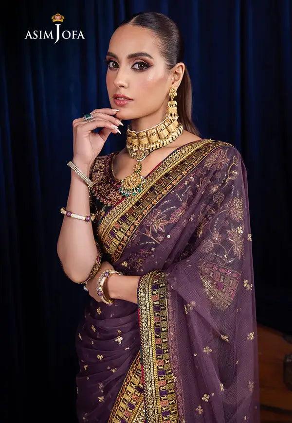 Asim Jofa | Bekhudi Luxury Chiffon 23 | AJBK-08 - Rang-e-Khaas