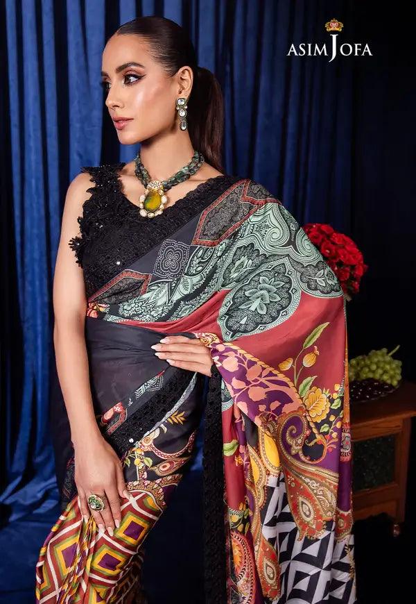Asim Jofa | Bekhudi Luxury Chiffon 23 | AJBK-09 - Rang-e-Khaas
