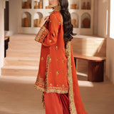 Asim Jofa | Heeriye | AJHE-10 EMBROIDERED CHIFFON 3 PCS