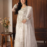 Asim Jofa | Heeriye | AJHE-03 EMBROIDERED ORGANZA 3 PCS