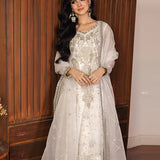 Asim Jofa | Heeriye | AJHE-03 EMBROIDERED ORGANZA 3 PCS