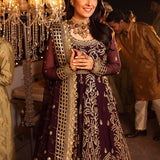 Shehnai by Asim Jofa Embroidered Chiffon Unstitched 3Pc Suit AJSH-02