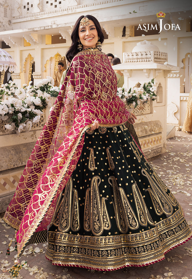 Shehnai by Asim Jofa Embroidered Chiffon Unstitched 3Pc Suit AJSH-11