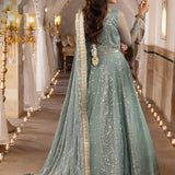 Shehnai by Asim Jofa Embroidered Chiffon Unstitched 3Pc Suit AJSH-14