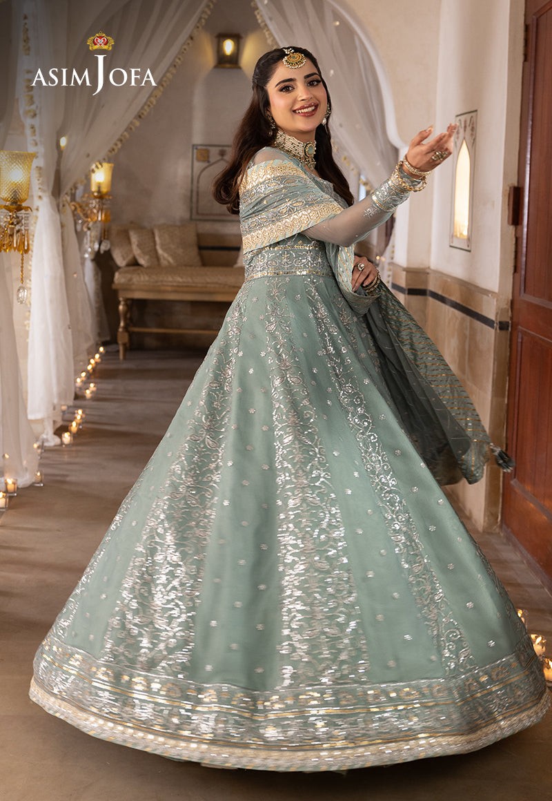 Shehnai by Asim Jofa Embroidered Chiffon Unstitched 3Pc Suit AJSH-14