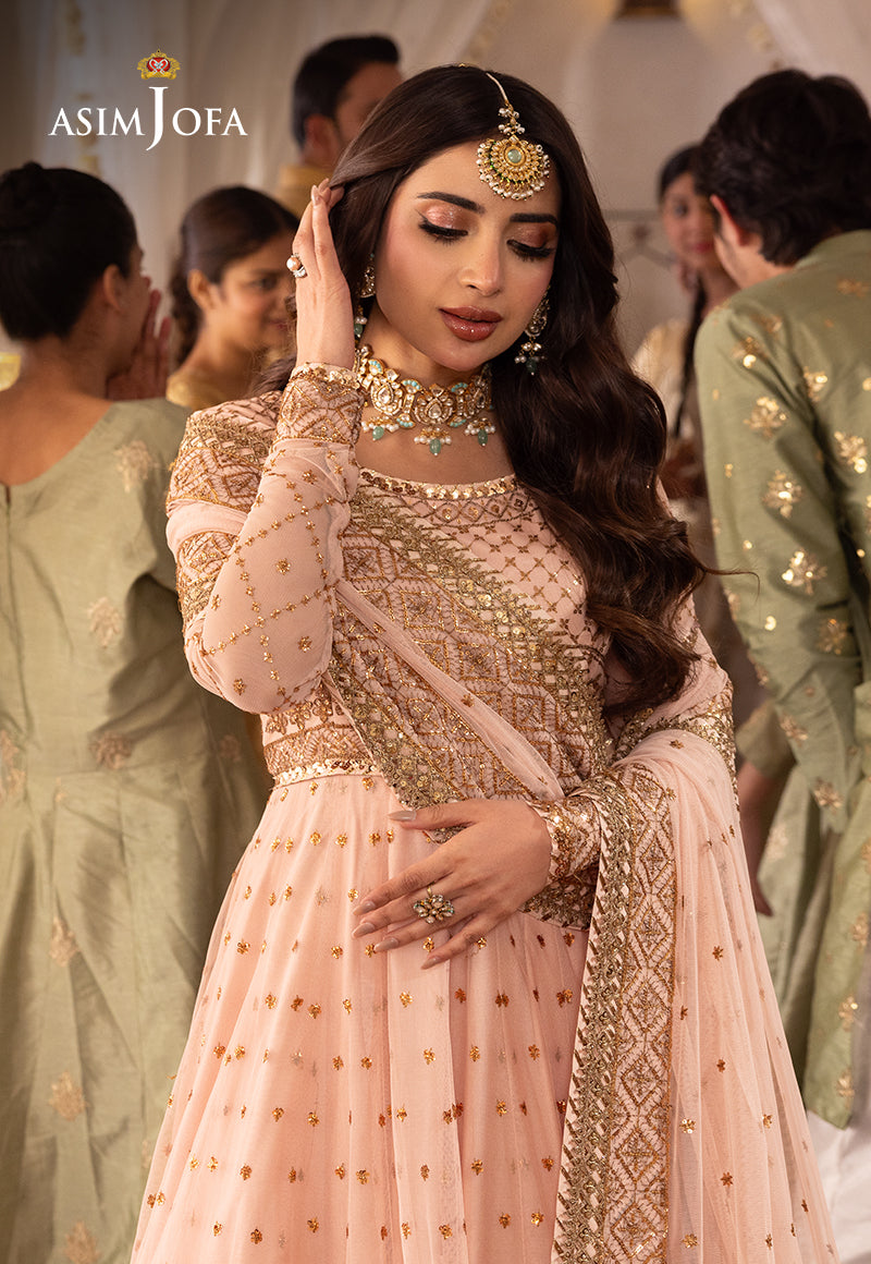 Shehnai by Asim Jofa Embroidered Chiffon Unstitched 3Pc Suit AJSH-15