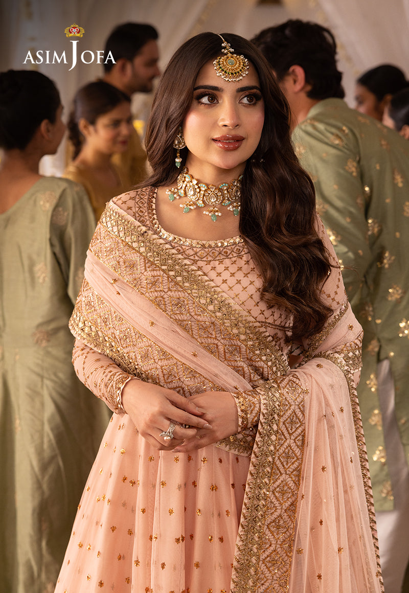 Shehnai by Asim Jofa Embroidered Chiffon Unstitched 3Pc Suit AJSH-15