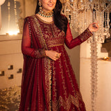 Shehnai by Asim Jofa Embroidered Chiffon Unstitched 3Pc Suit AJSH-16