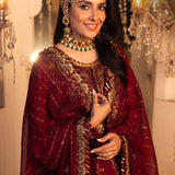 Shehnai by Asim Jofa Embroidered Chiffon Unstitched 3Pc Suit AJSH-16