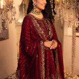Shehnai by Asim Jofa Embroidered Chiffon Unstitched 3Pc Suit AJSH-16