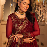 Shehnai by Asim Jofa Embroidered Chiffon Unstitched 3Pc Suit AJSH-16
