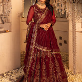 Shehnai by Asim Jofa Embroidered Chiffon Unstitched 3Pc Suit AJSH-16