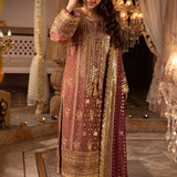 Shehnai by Asim Jofa Embroidered Chiffon Unstitched 3Pc Suit AJSH-17