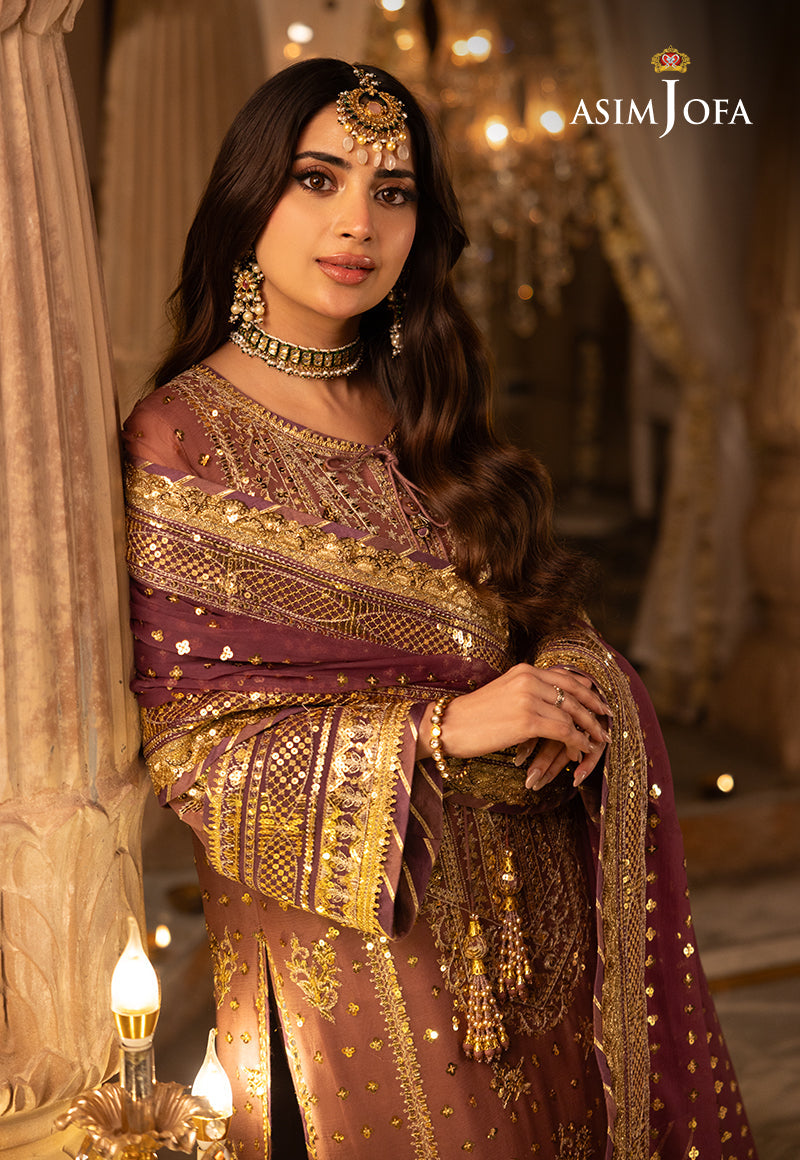 Shehnai by Asim Jofa Embroidered Chiffon Unstitched 3Pc Suit AJSH-17