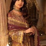 Shehnai by Asim Jofa Embroidered Chiffon Unstitched 3Pc Suit AJSH-17