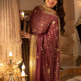 Shehnai by Asim Jofa Embroidered Chiffon Unstitched 3Pc Suit AJSH-17