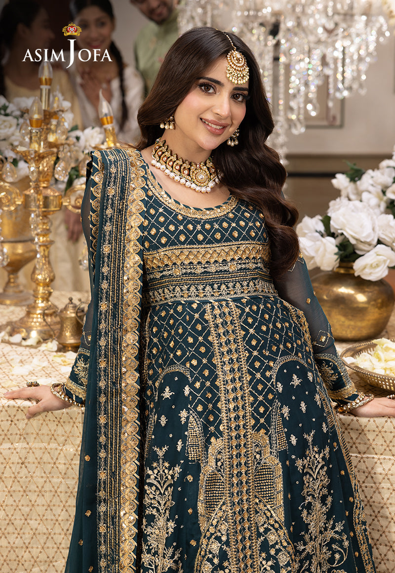 Shehnai by Asim Jofa Embroidered Chiffon Unstitched 3Pc Suit AJSH-18