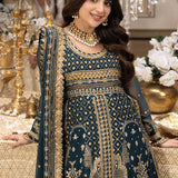 Shehnai by Asim Jofa Embroidered Chiffon Unstitched 3Pc Suit AJSH-18