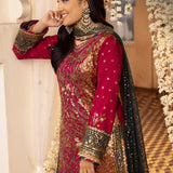 Shehnai by Asim Jofa Embroidered Chiffon Unstitched 3Pc Suit AJSH-19