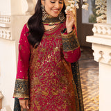 Shehnai by Asim Jofa Embroidered Chiffon Unstitched 3Pc Suit AJSH-19