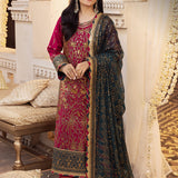 Shehnai by Asim Jofa Embroidered Chiffon Unstitched 3Pc Suit AJSH-19