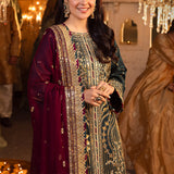Shehnai by Asim Jofa Embroidered Chiffon Unstitched 3Pc Suit AJSH-20