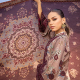 Zainab Chottani Embroidered Herringbone 3Pc Suit D-01 Aks