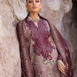 Zainab Chottani Embroidered Herringbone 3Pc Suit D-01 Aks