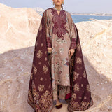 Zainab Chottani Embroidered Herringbone 3Pc Suit D-01 Aks