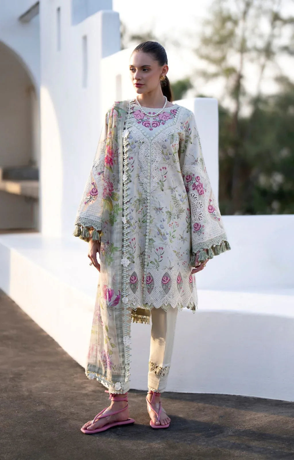 AJR Couture | Printakari Lawn 25 | Aleesia - Rang-e-Khaas