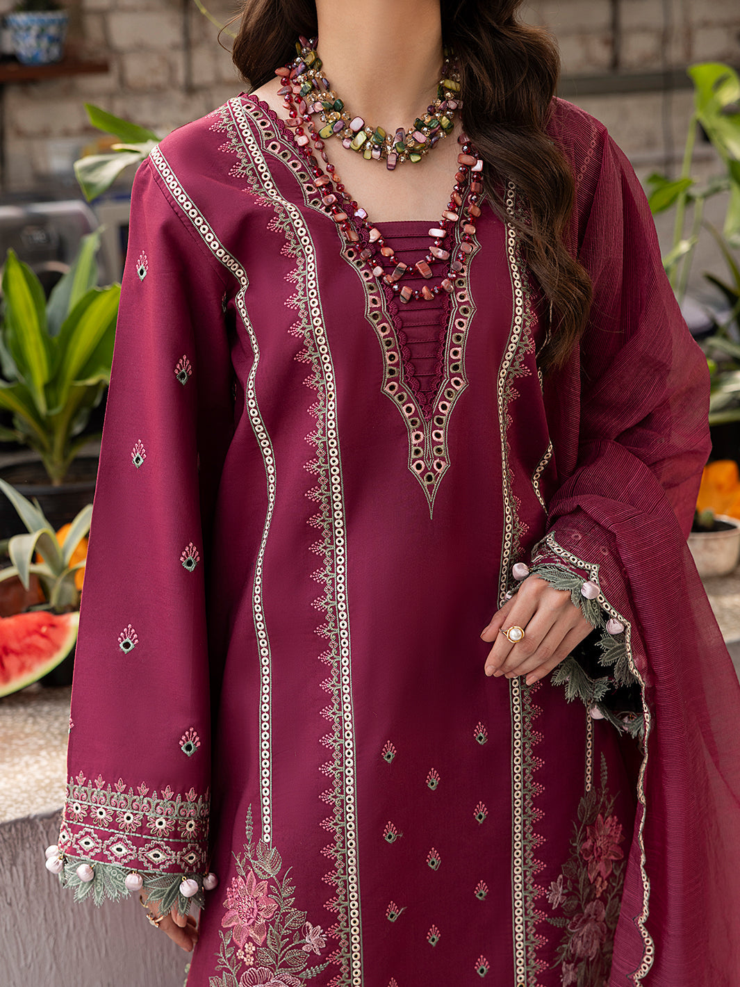 Izel | Meadow Muse Embroidered Lawn 25 | ALOURA