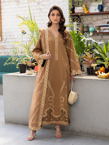 Izel | Meadow Muse Embroidered Lawn 25 | AVELA - Rang-e-Khaas