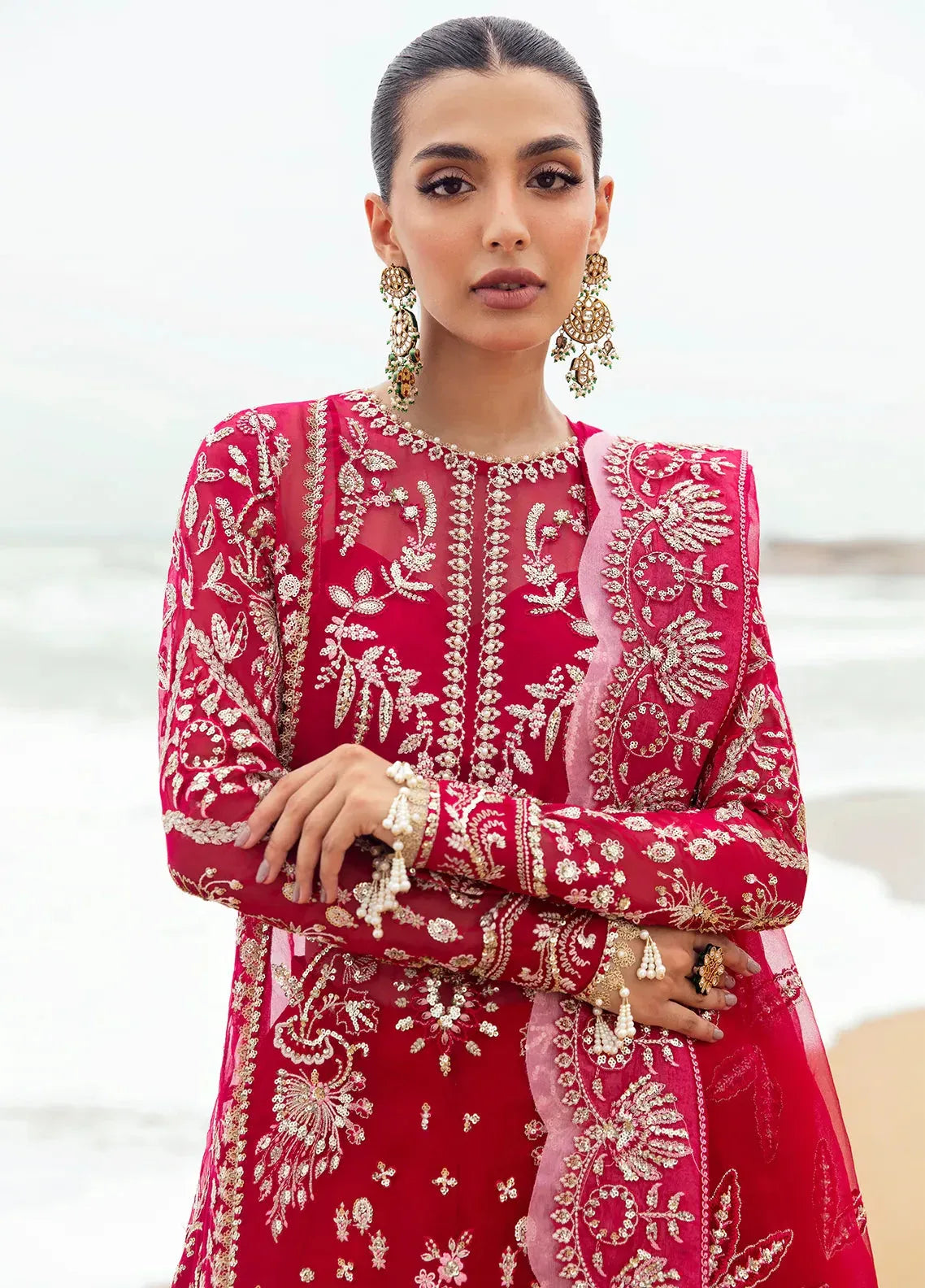 Dastangoi by Afrozeh Wedding Formals 3Pc Suit AWE-04 Nageen - Rang-e-Khaas