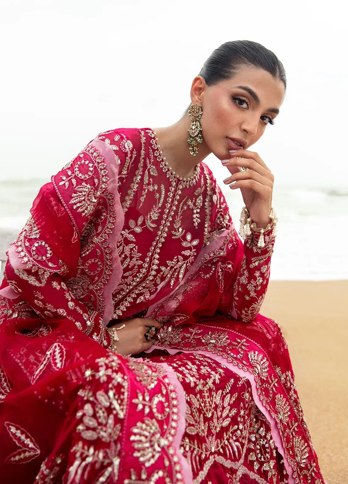 Dastangoi by Afrozeh Wedding Formals 3Pc Suit AWE-04 Nageen - Rang-e-Khaas