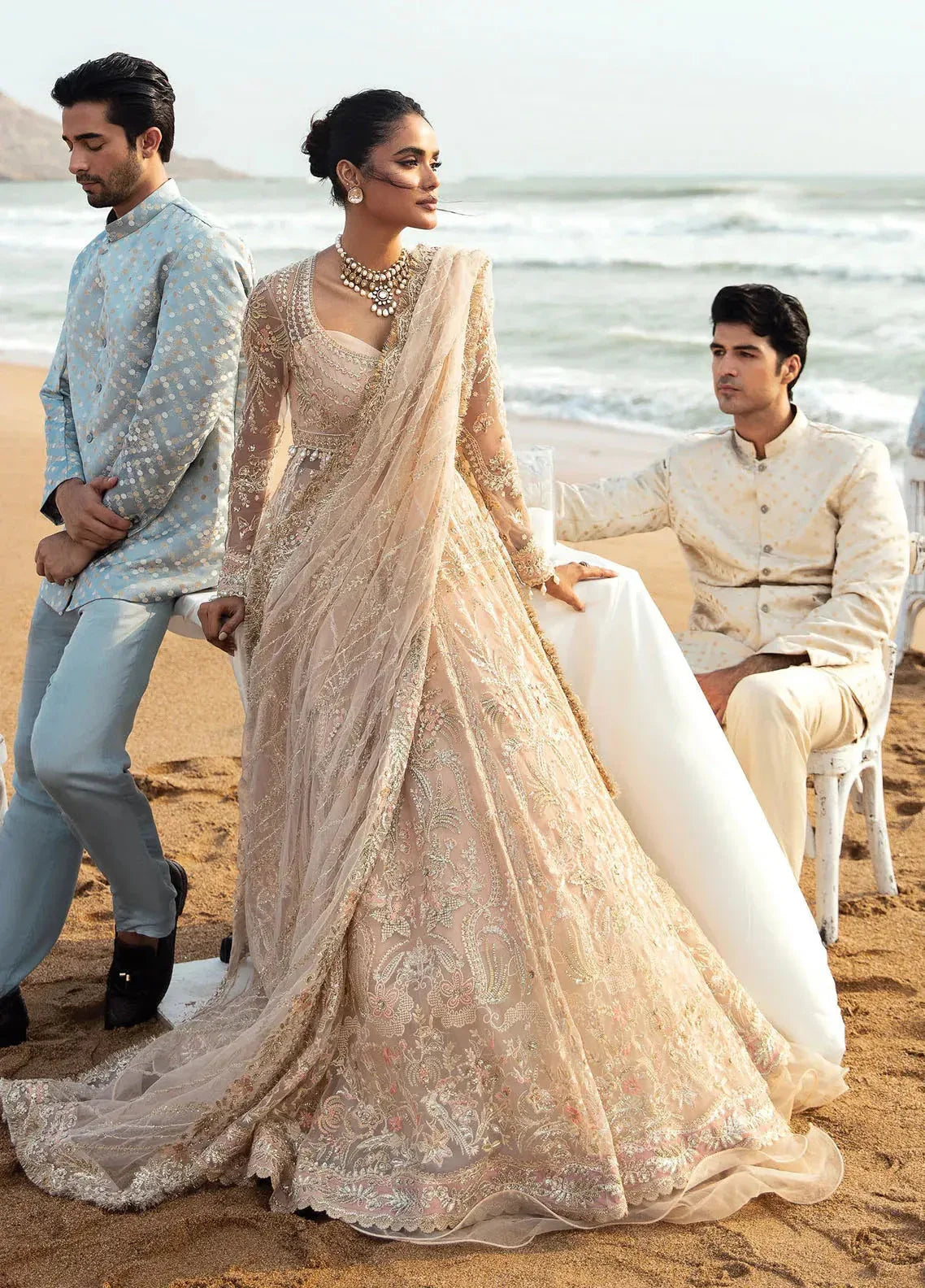 Dastangoi by Afrozeh Wedding Formals 3Pc Suit AWE-07 Afsheen - Rang-e-Khaas