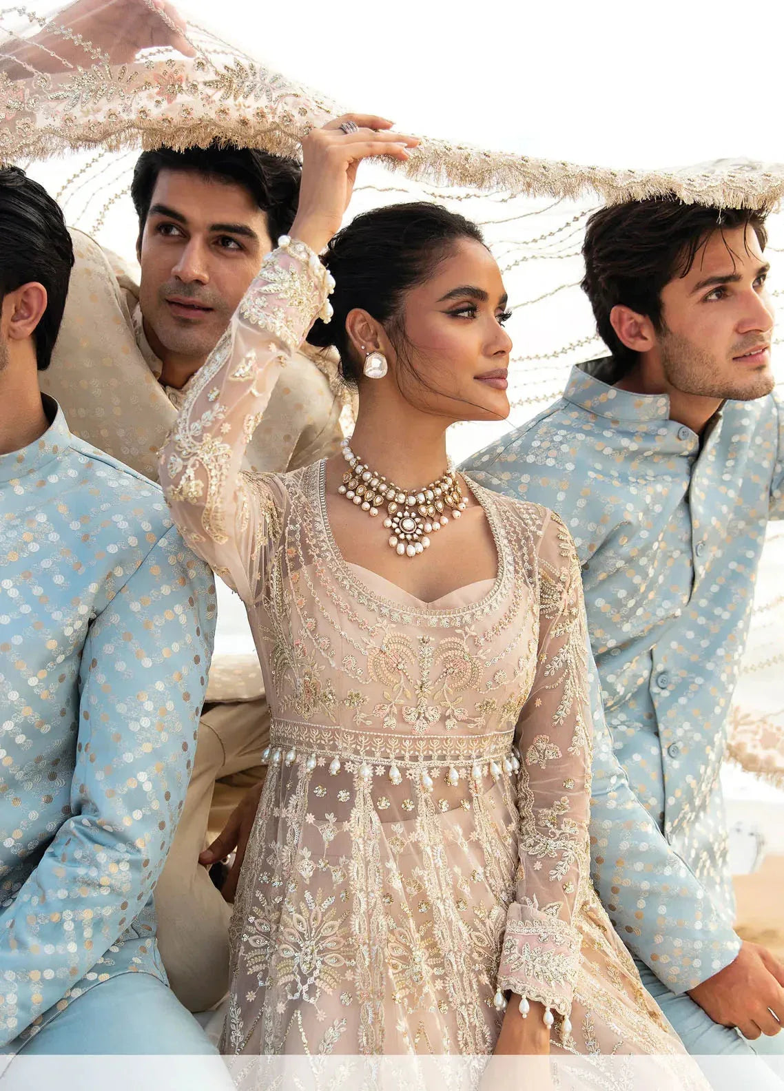 Dastangoi by Afrozeh Wedding Formals 3Pc Suit AWE-07 Afsheen - Rang-e-Khaas