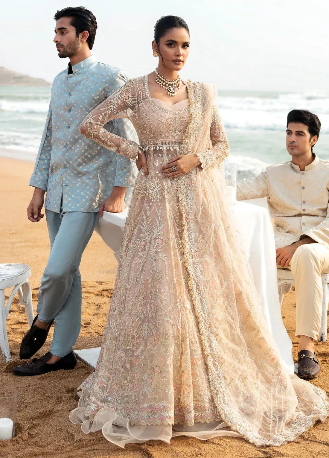 Dastangoi by Afrozeh Wedding Formals 3Pc Suit AWE-07 Afsheen - Rang-e-Khaas
